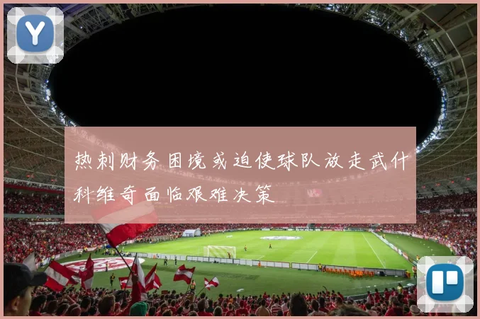 热刺财务困境或迫使球队放走武什科维奇面临艰难决策