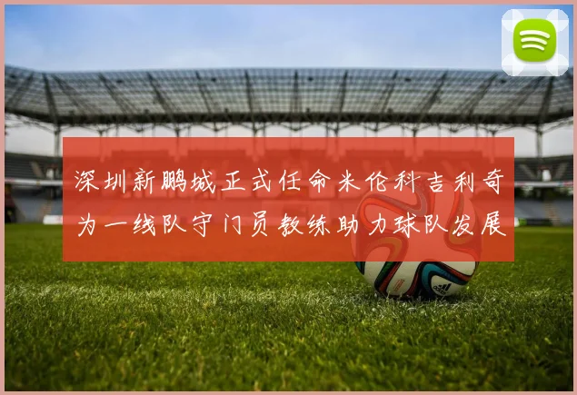 深圳新鹏城正式任命米伦科吉利奇为一线队守门员教练助力球队发展
